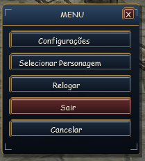 Relog de conta e personagem